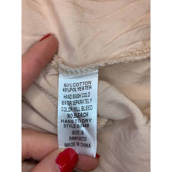 Umgee Pink Color Block Boho Casual Flowy Loose Fit Tunic Blouse Size Small - Picture 3 of 4